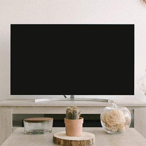 Tabletop TV installation